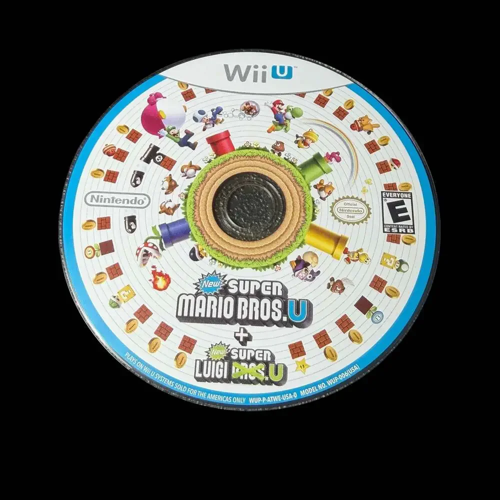 New Super Mario Bros. U + New Super Luigi U (Nintendo Wii U, 2013) Disc Only